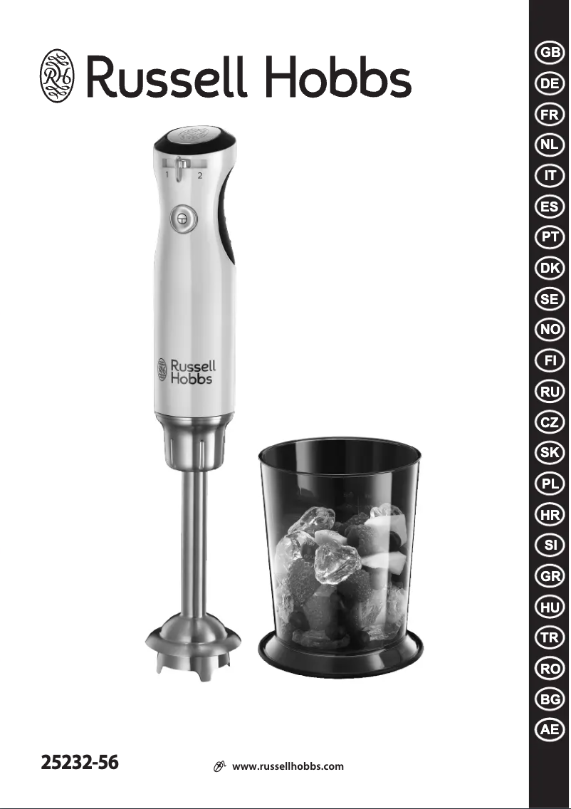 Page 1 de la notice Manuel utilisateur Russell Hobbs 25232-56