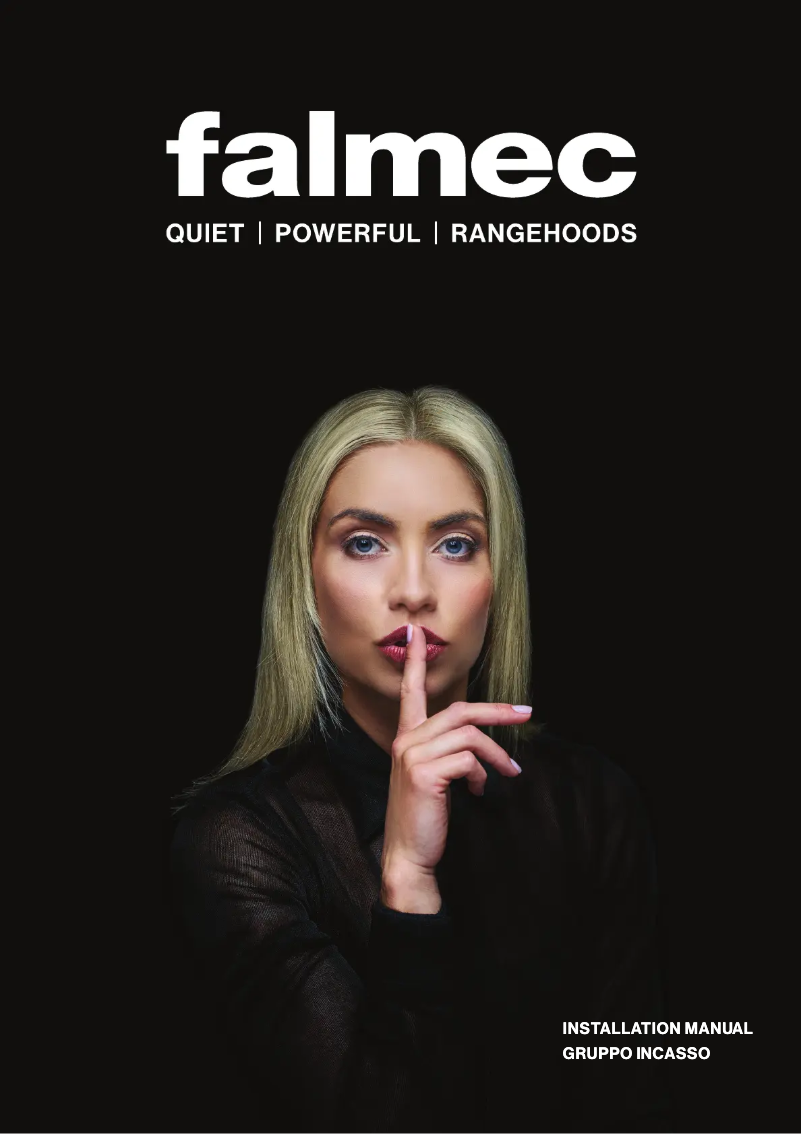 Página 1 del manual Guía de instalación Falmec F3GI60S1