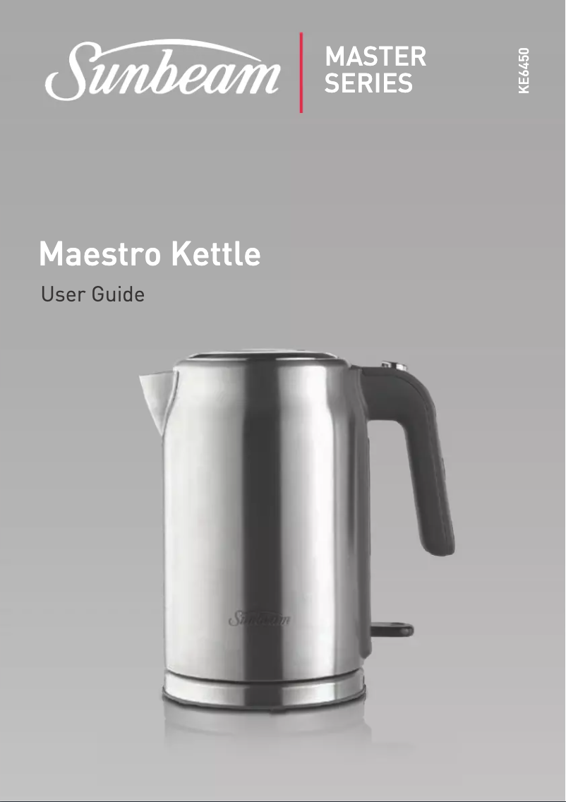 Page 1 de la notice Manuel utilisateur Sunbeam KE6451