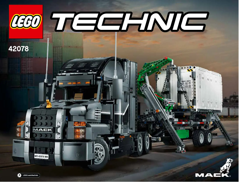 Page 1 de la notice Consignes visuelles Lego Technic 42078
