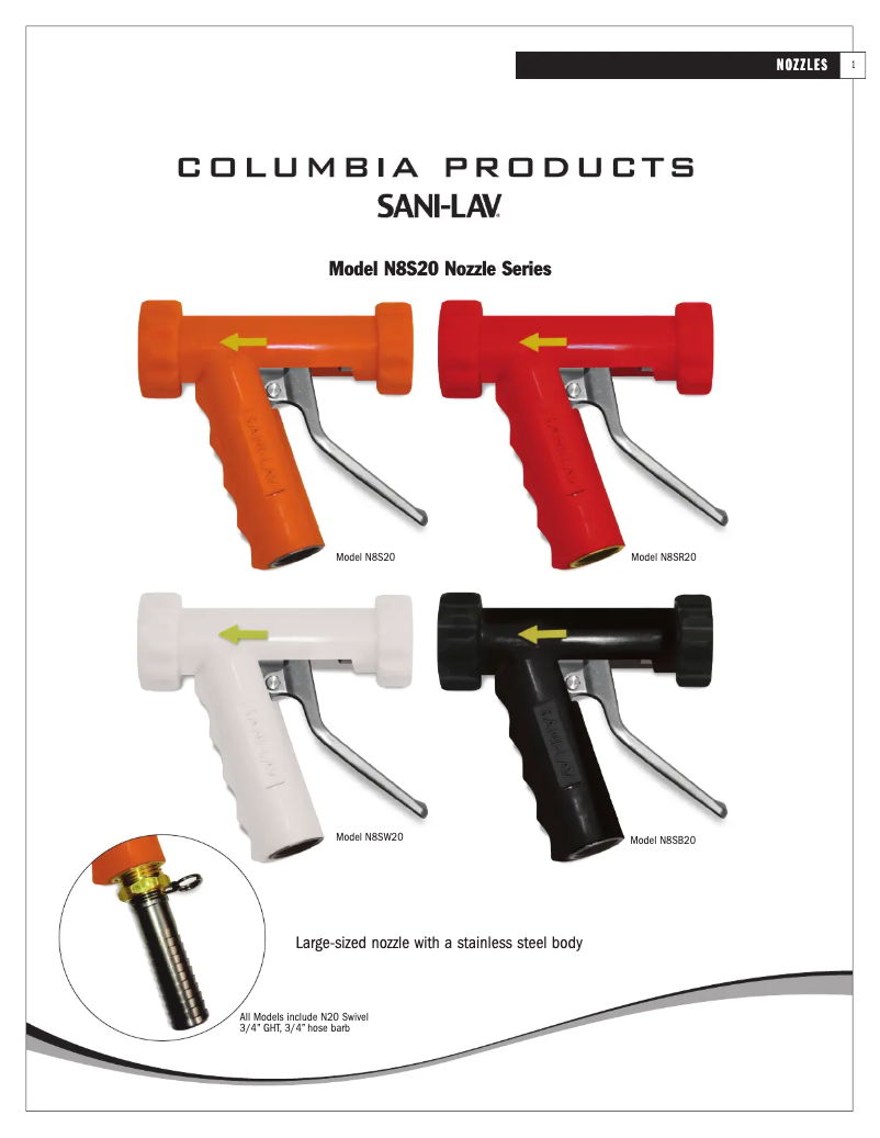 Página 1 del manual Manual de usuario Sani-Lav N8SW20