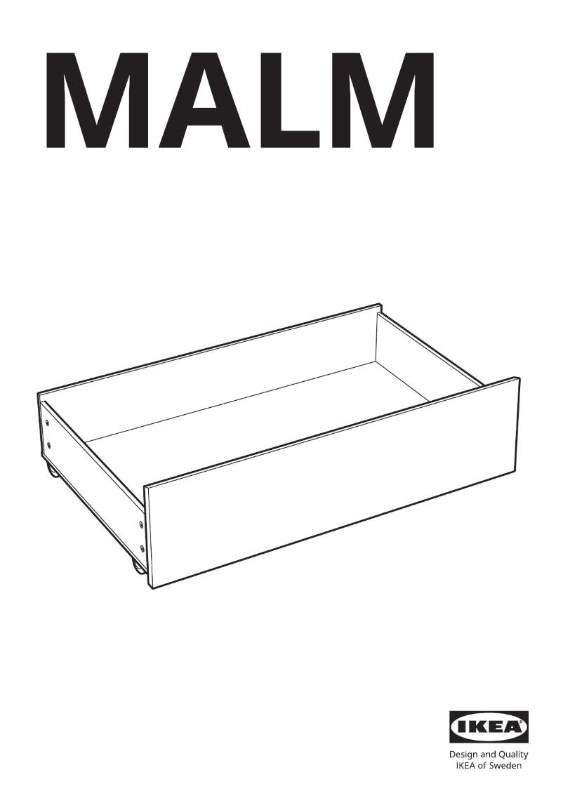 Page 1 de la notice Manuel utilisateur Ikea MALM 102.618.36