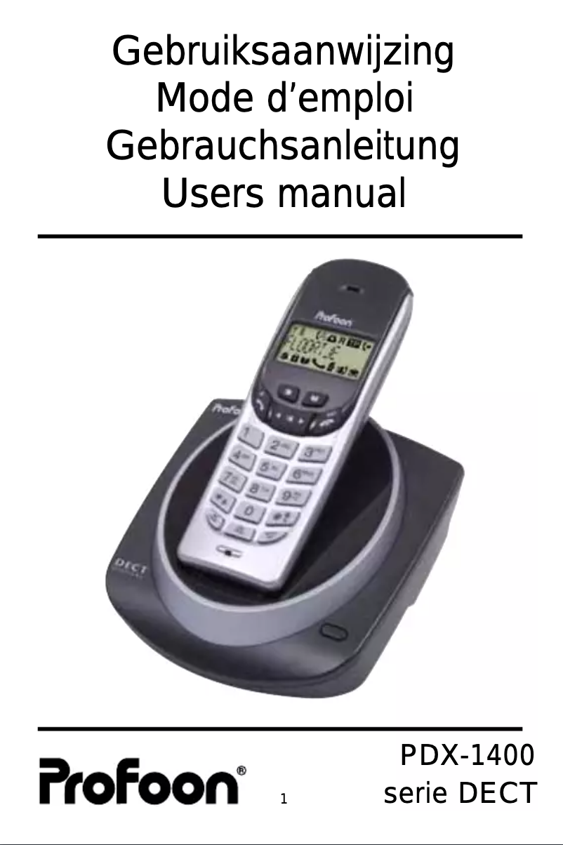 Página nº 1 - Manual de usuario Profoon PDX-1440