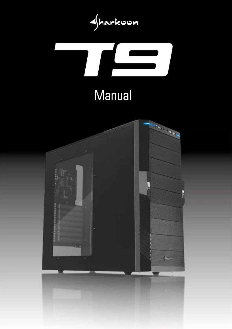 Page 1 de la notice Manuel utilisateur Sharkoon T9 Value