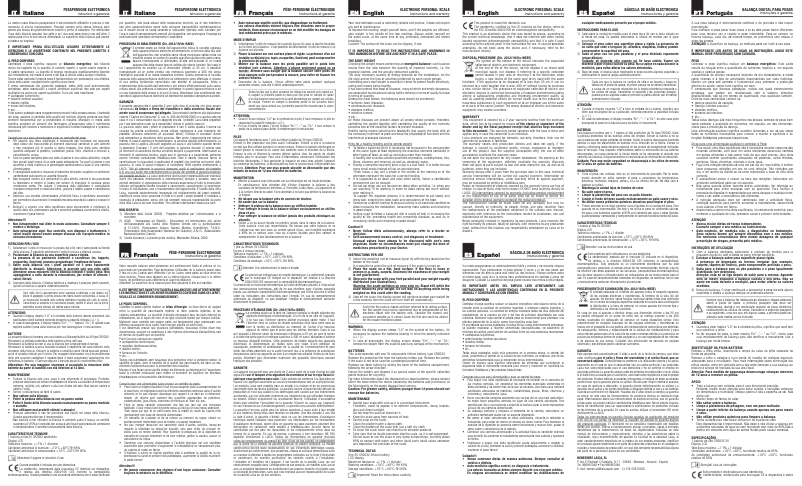 Page 1 de la notice Manuel utilisateur Laica PS1045