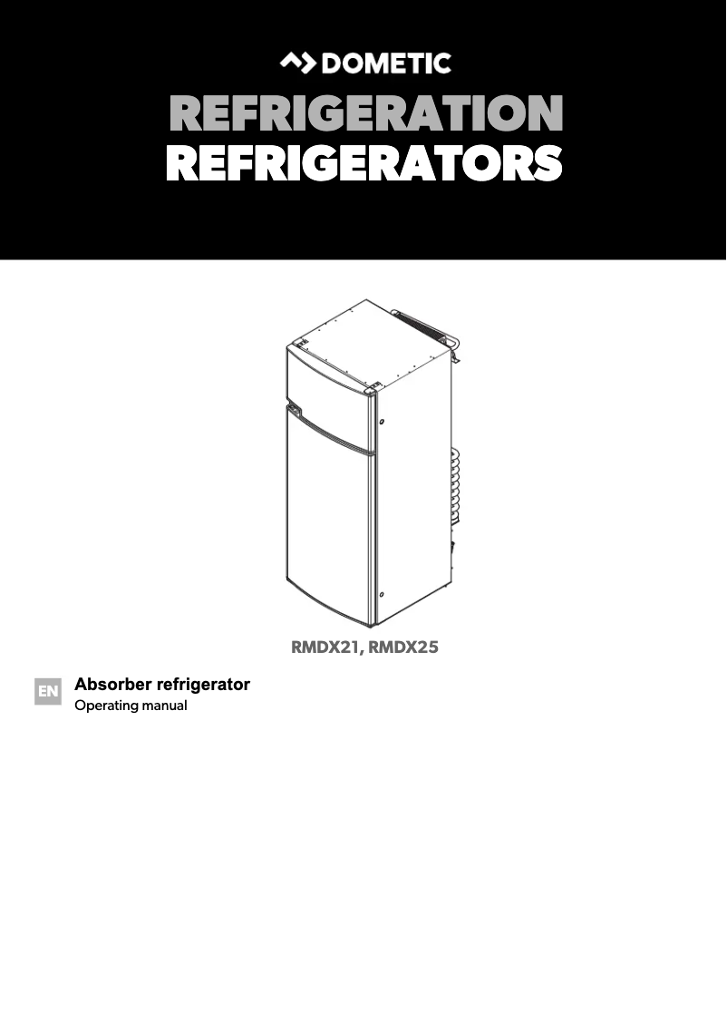 Page 1 de la notice Manuel utilisateur Dometic RMDX21