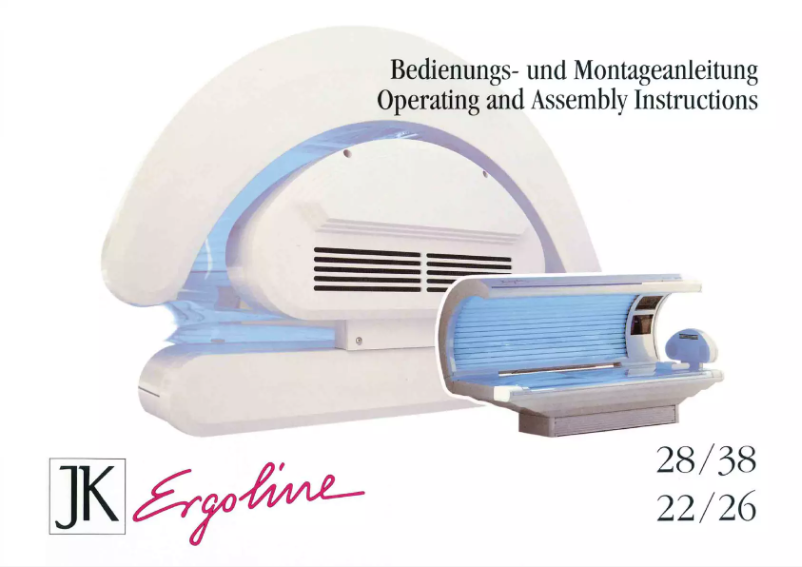 Page 1 de la notice Manuel utilisateur JK Ergoline 38