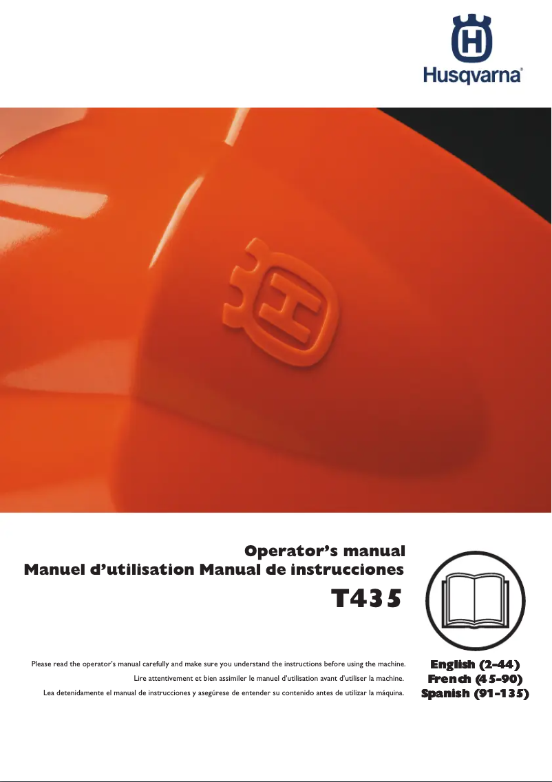 Page 1 of the manual User Manual Husqvarna T136