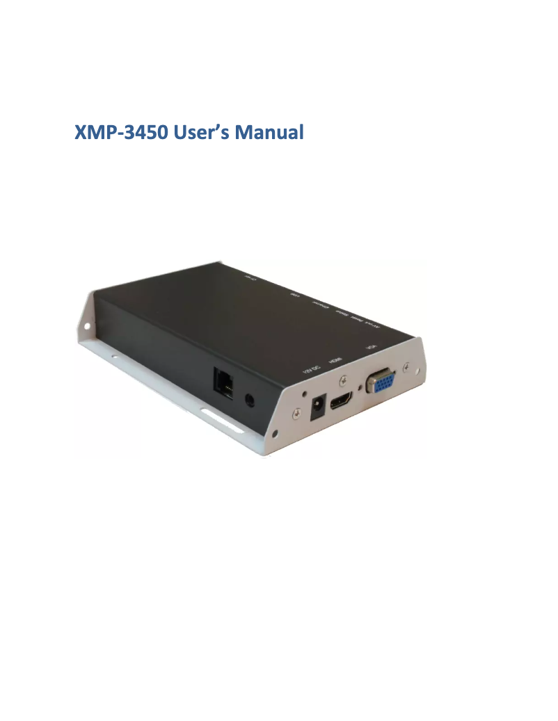 Página 1 del manual Manual de usuario Mitsubishi XMP-3450