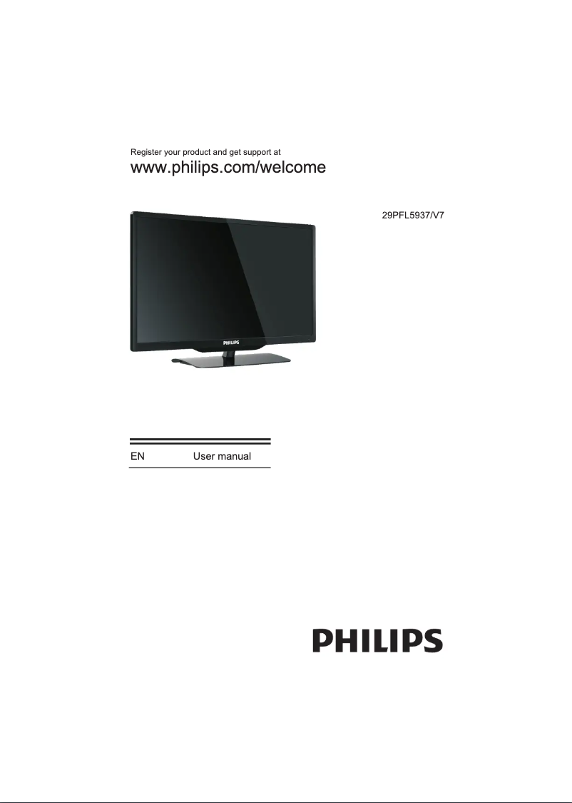 Page n°1 - Manuel utilisateur Philips 29PFL5937