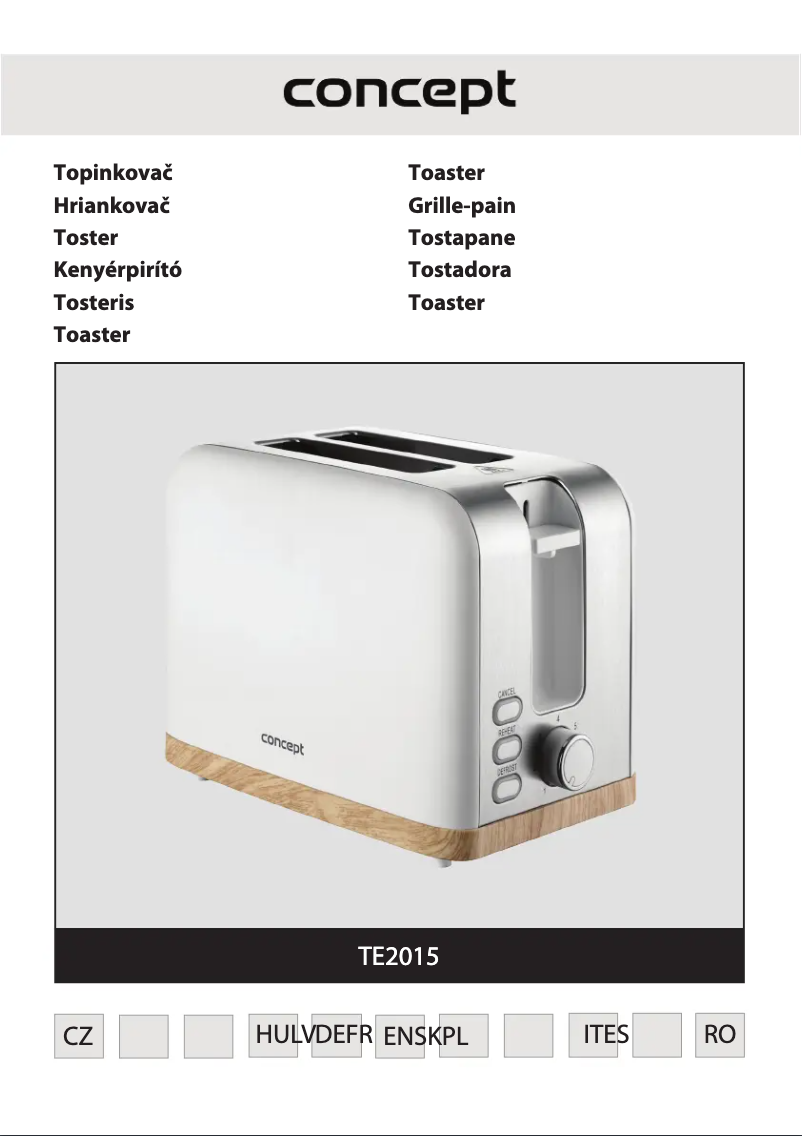 Page 1 de la notice Manuel utilisateur Concept TE2015