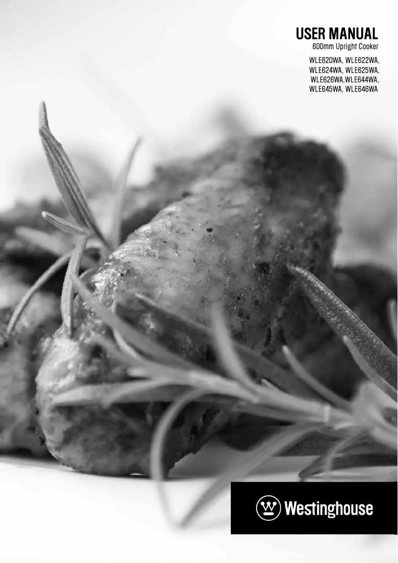 Page 1 de la notice Manuel utilisateur Westinghouse WLE644WA