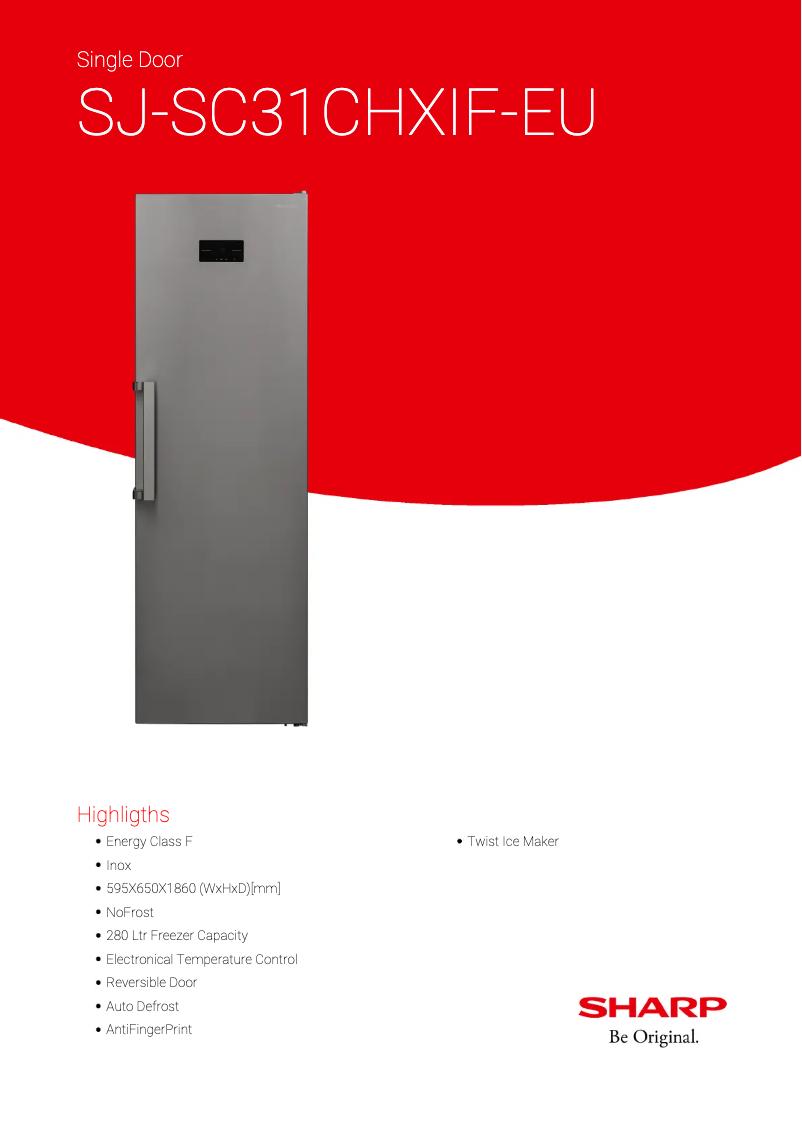 Image de la première page du manuel de l'appareil SJ-SC31CHXIF-EU