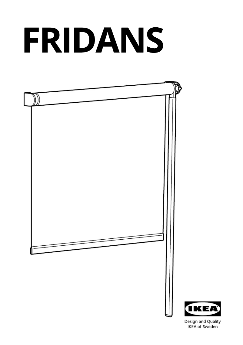 Page 1 de la notice Manuel utilisateur Ikea FRIDANS 003.969.87