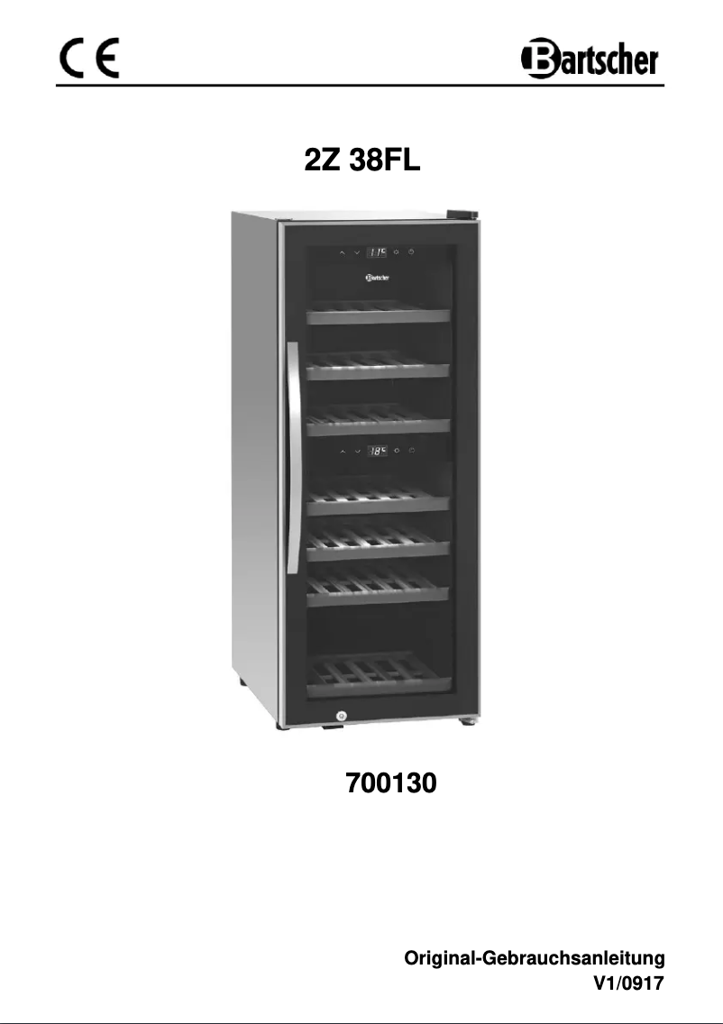 Página 1 del manual Manual de usuario Bartscher 2Z 38FL