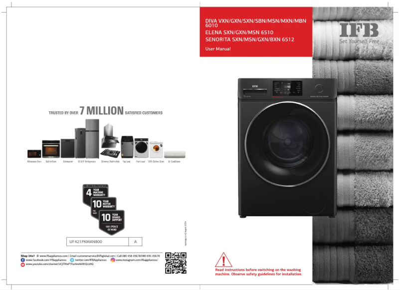 Page 1 de la notice Manuel utilisateur IFB Elena GXN 6510