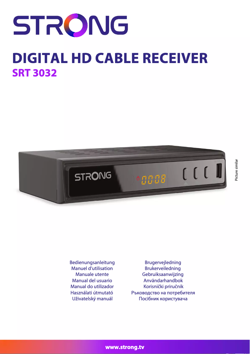 Page 1 de la notice Manuel utilisateur Strong SRT 3032