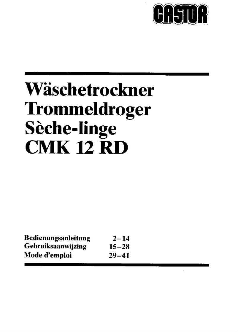 Página 1 del manual Manual de usuario Castor CMK 12 RD
