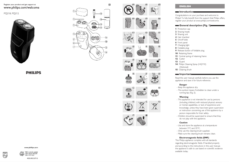 Página 1 del manual Manual de usuario Philips PQ212