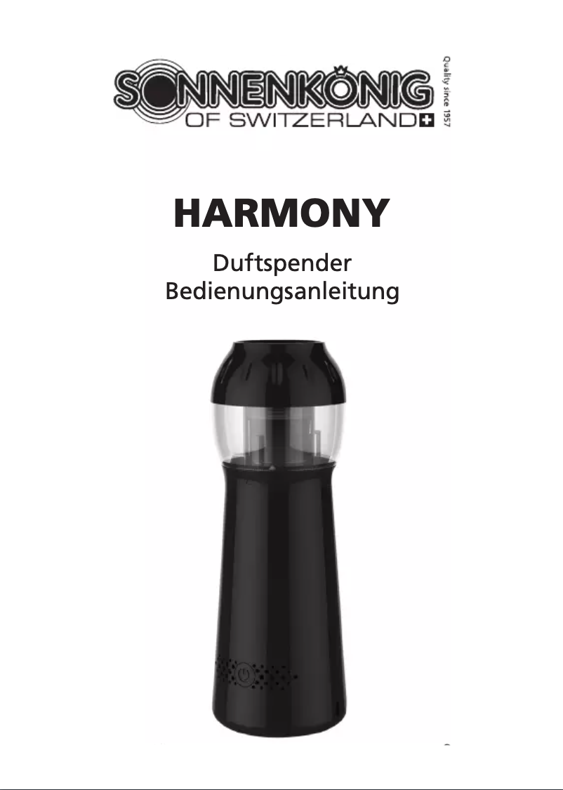 Page 1 de la notice Manuel utilisateur Sonnenkönig Harmony
