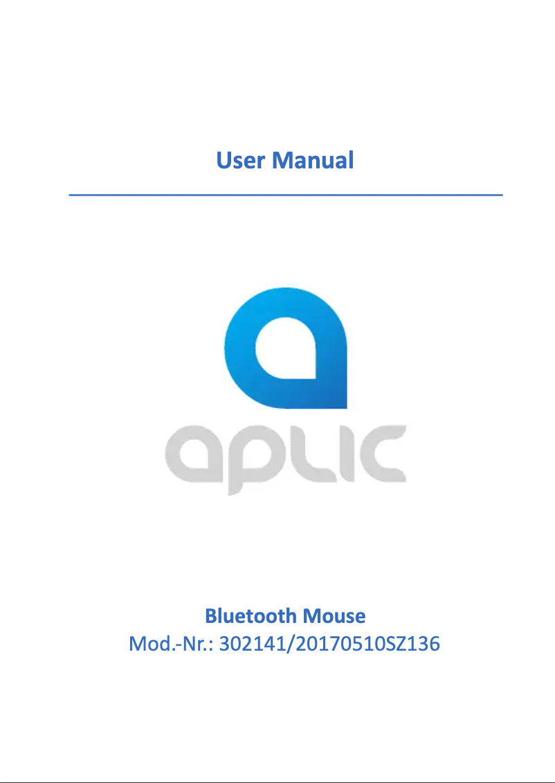 Page 1 de la notice Manuel utilisateur Aplic 302141