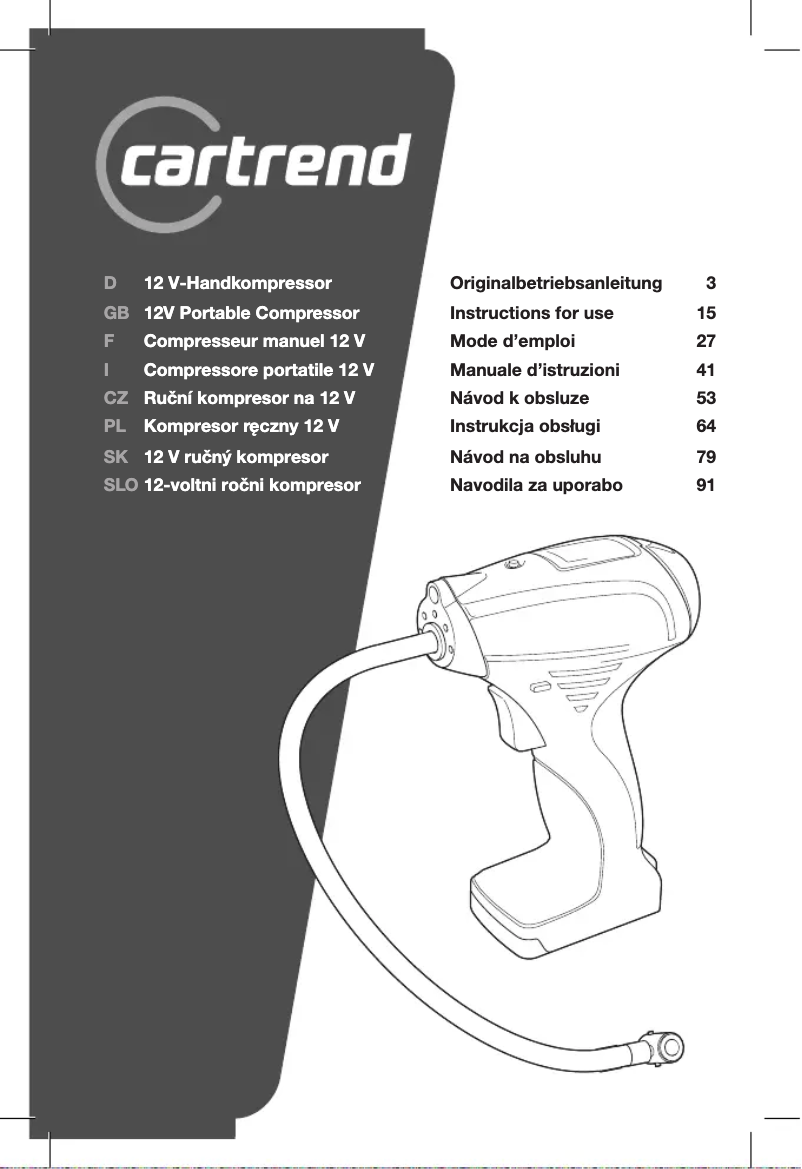 Página 1 del manual Manual de usuario Cartrend 10728