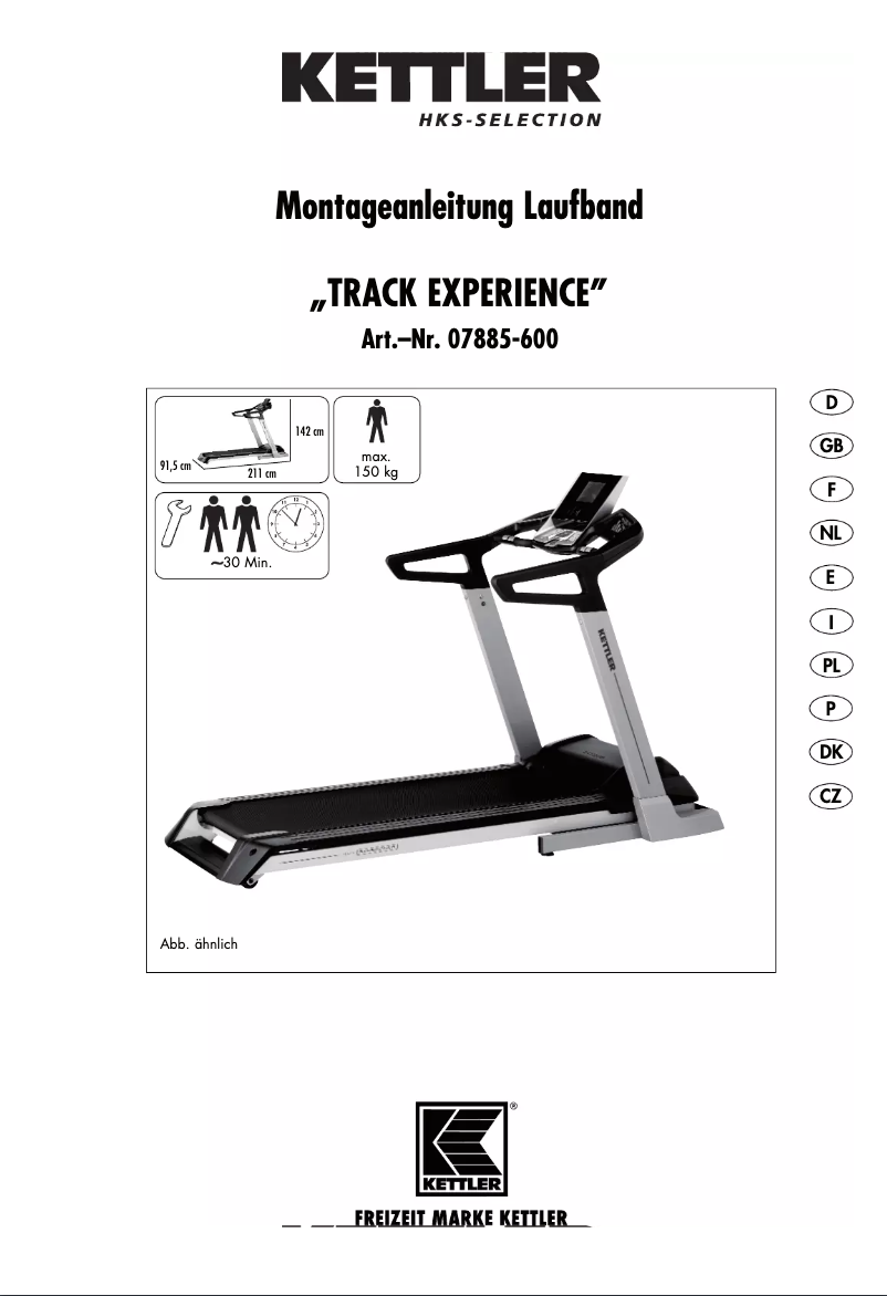 Page 1 de la notice Manuel utilisateur Kettler Track Experience