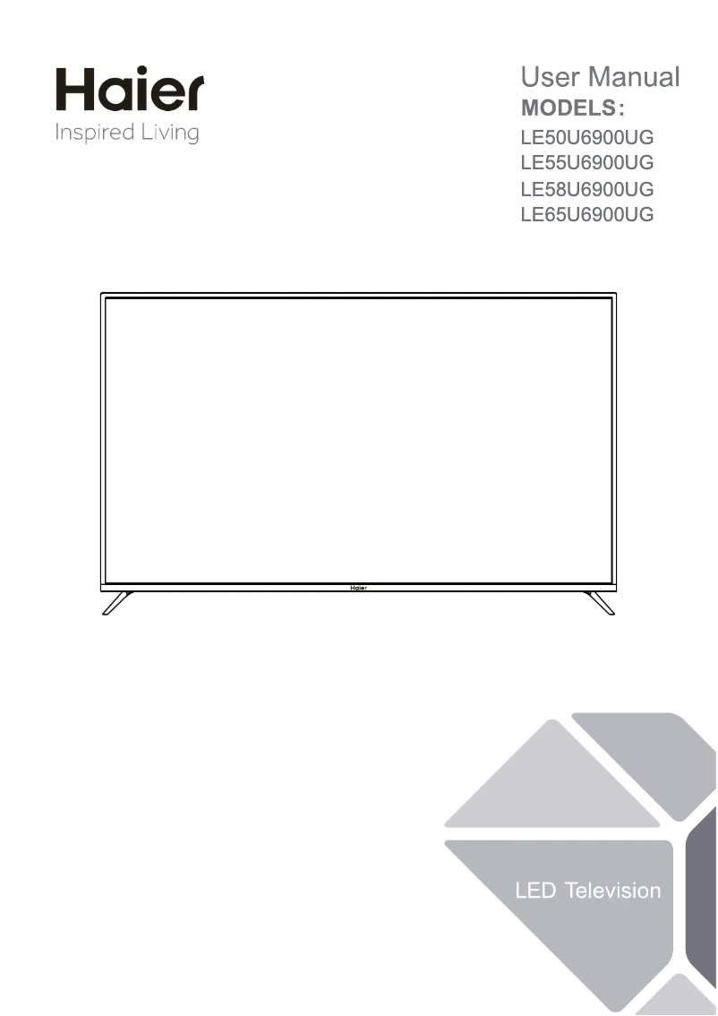 Page 1 de la notice Manuel utilisateur Haier LE55U6900U