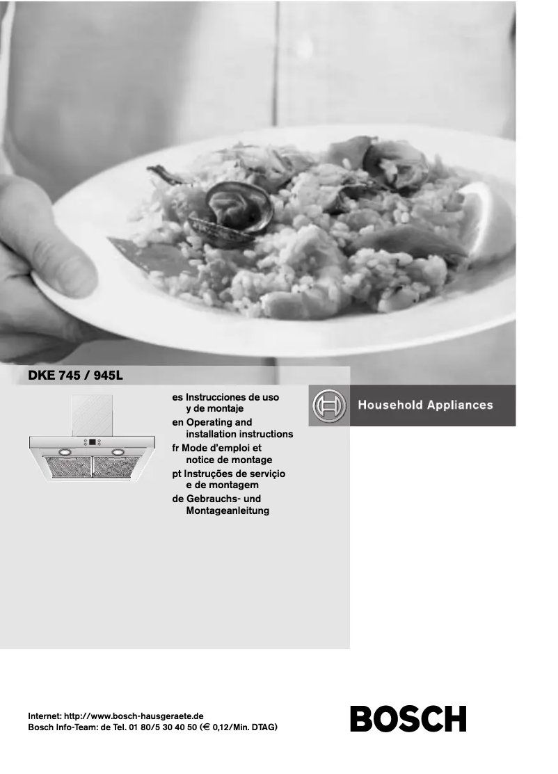 Page 1 de la notice Manuel utilisateur Bosch DKE945N