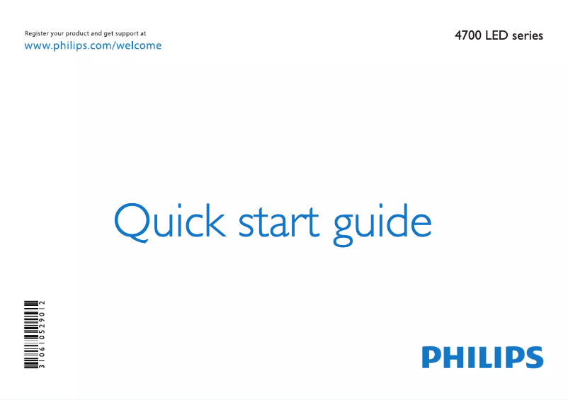 Page n°1 - Manuel utilisateur Philips 39PFL4707G