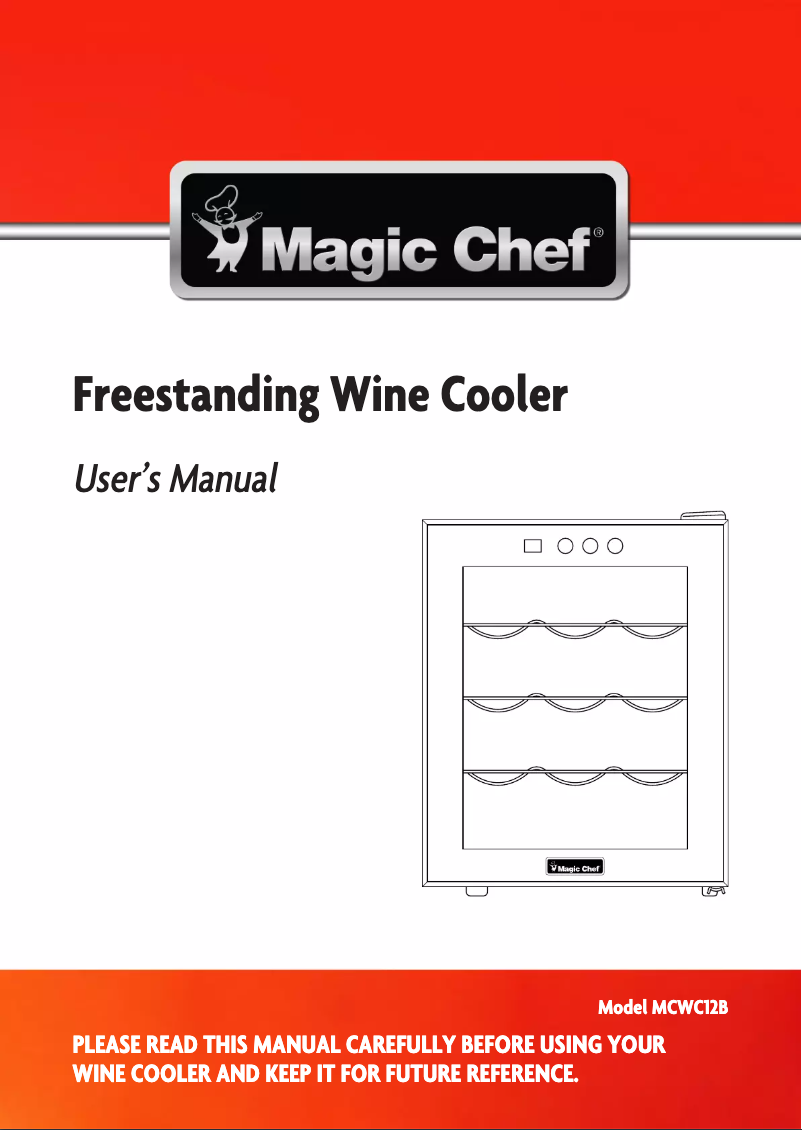 Page 1 de la notice Mode d'emploi Magic Chef MCWC12B