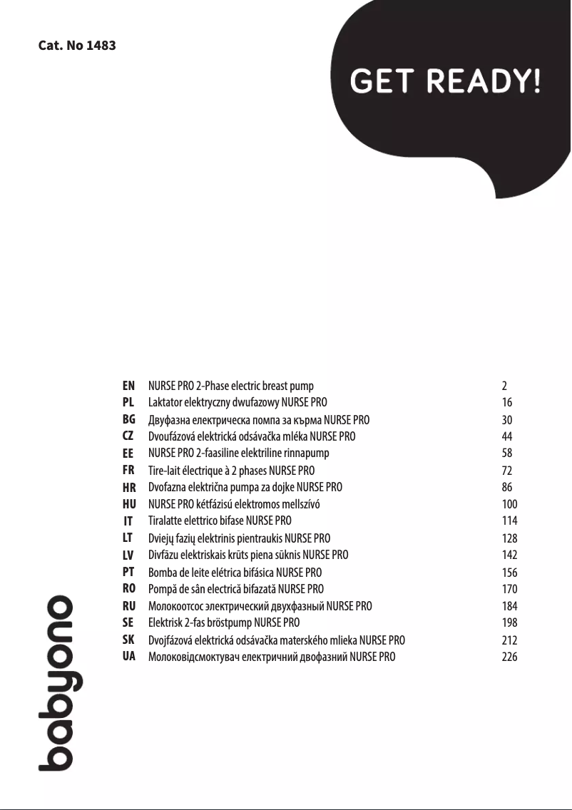 Page 1 de la notice Manuel utilisateur BabyOno 1483