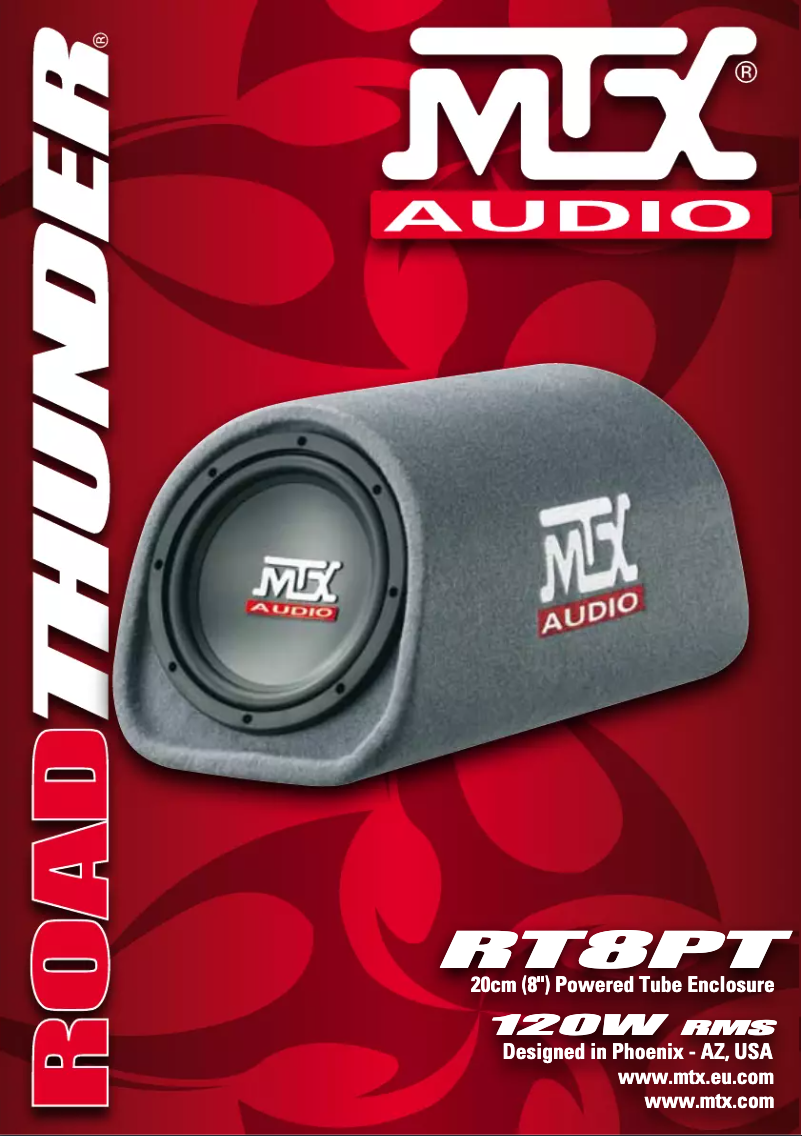 Página 1 del manual Manual de usuario MTX Audio RT8PT