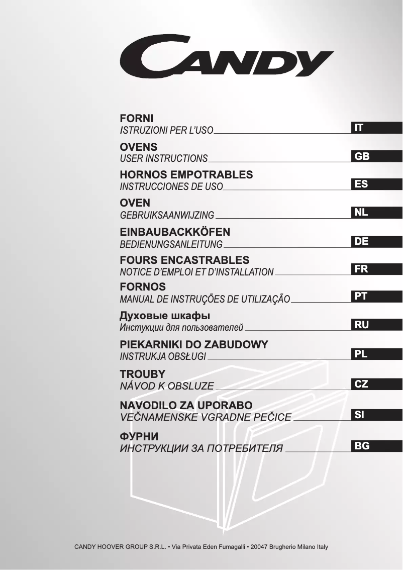 Page 1 de la notice Manuel utilisateur Candy FCS65 N