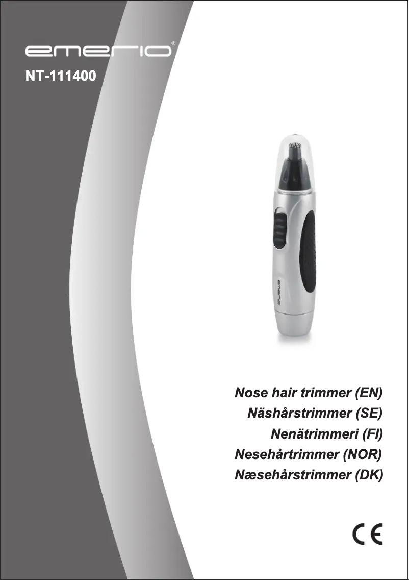 Page 1 de la notice Manuel utilisateur Emerio NT-111400