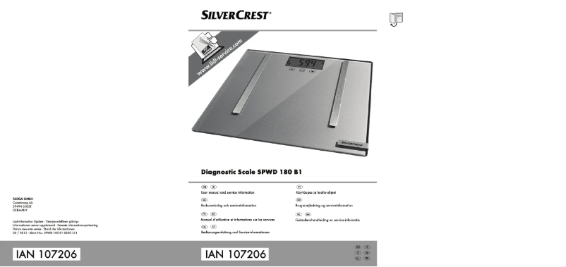 Página 1 del manual Manual de usuario SilverCrest SPWD 180 B1