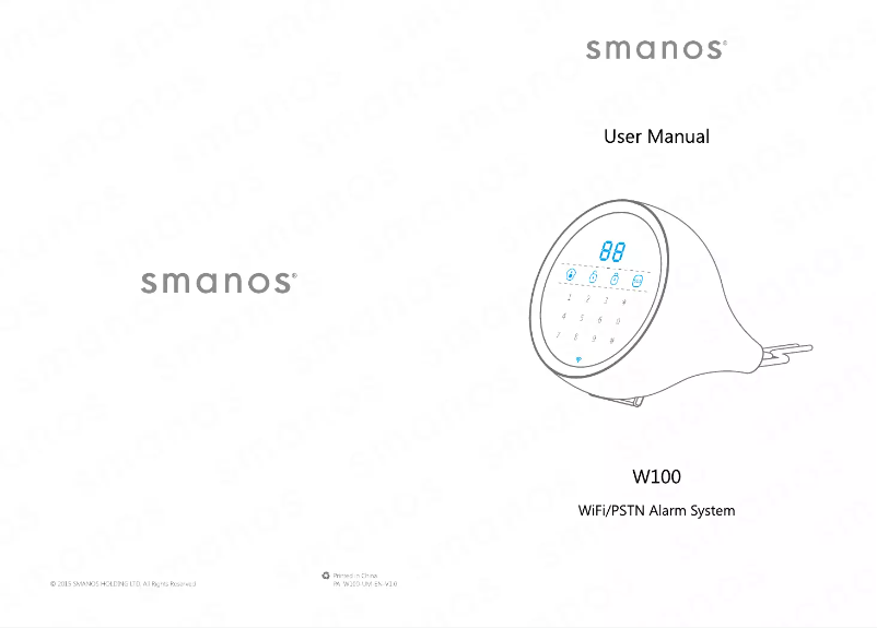 Página 1 del manual Manual de usuario smanos W100
