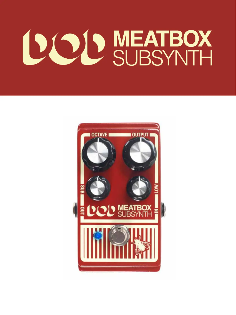 Page 1 de la notice Manuel utilisateur DOD Meatbox SubSynth