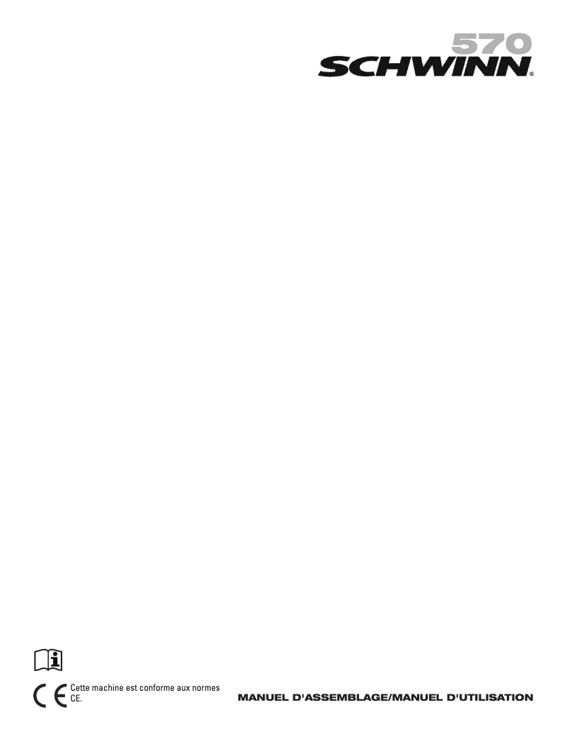Page 1 de la notice Manuel utilisateur Schwinn 570