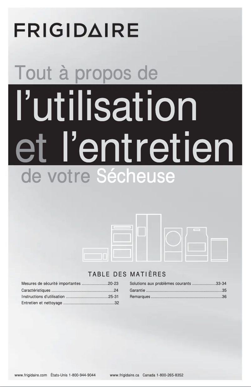Página 1 del manual Manual de usuario Frigidaire FFSG5115PW