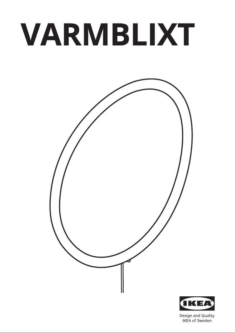 Image de la première page du manuel de l'appareil VARMBLIXT 305.314.70