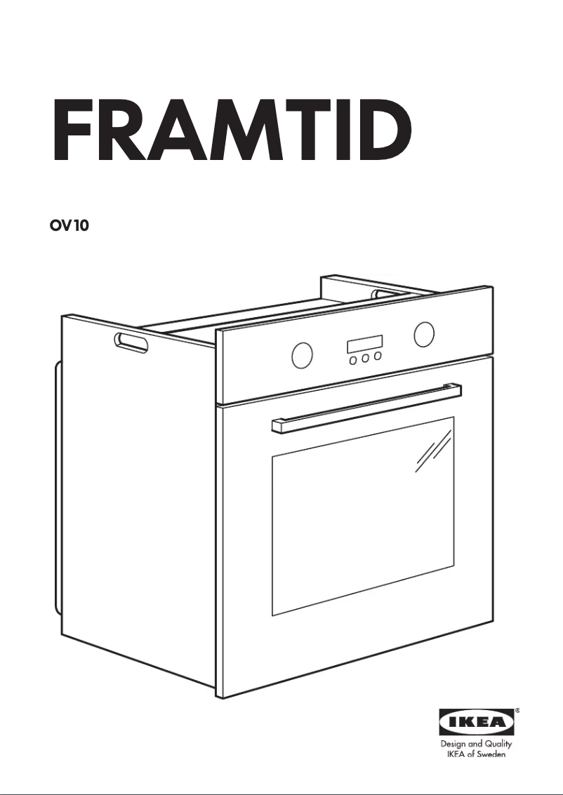Page 1 de la notice Manuel utilisateur Ikea FRAMTID OV10