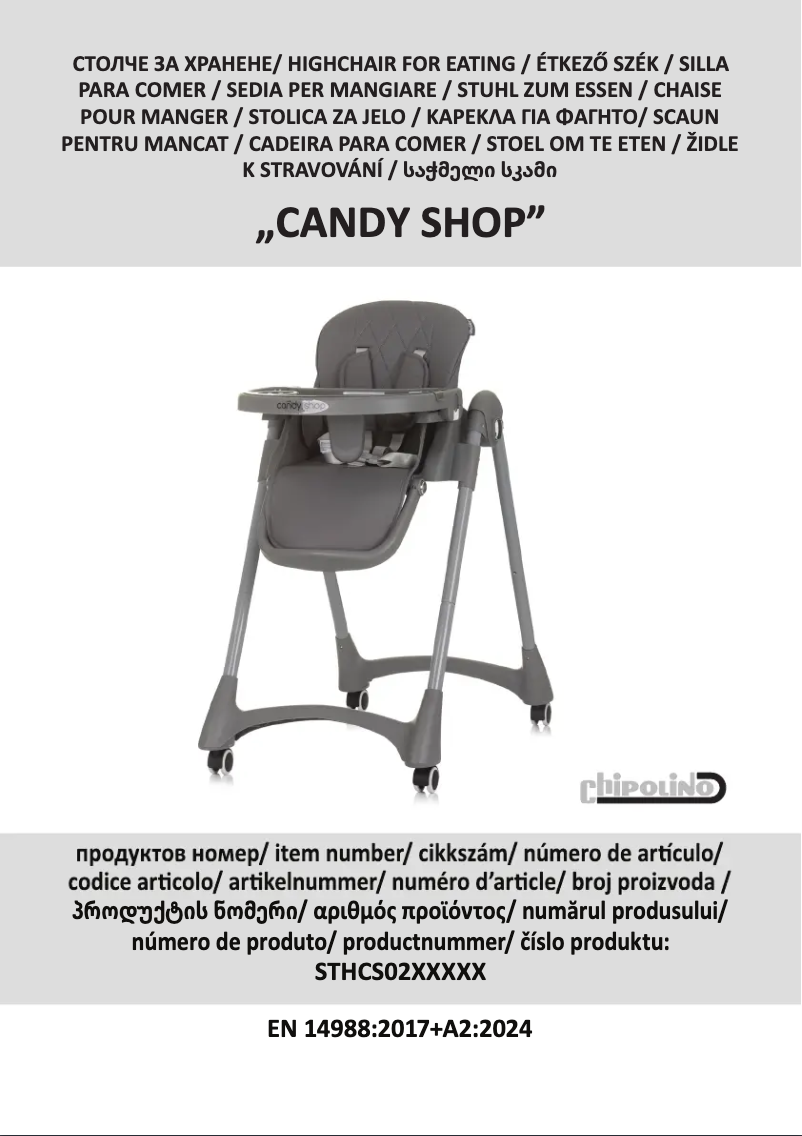 Page 1 de la notice Manuel utilisateur Chipolino Candy Shop