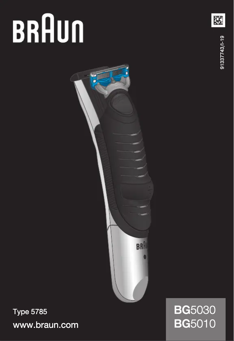 Page 1 of the manual User Manual Braun BG5010