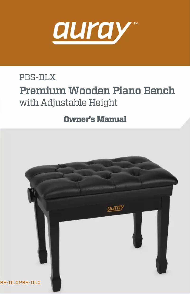 Page 1 de la notice Manuel utilisateur Auray PBS-DLX