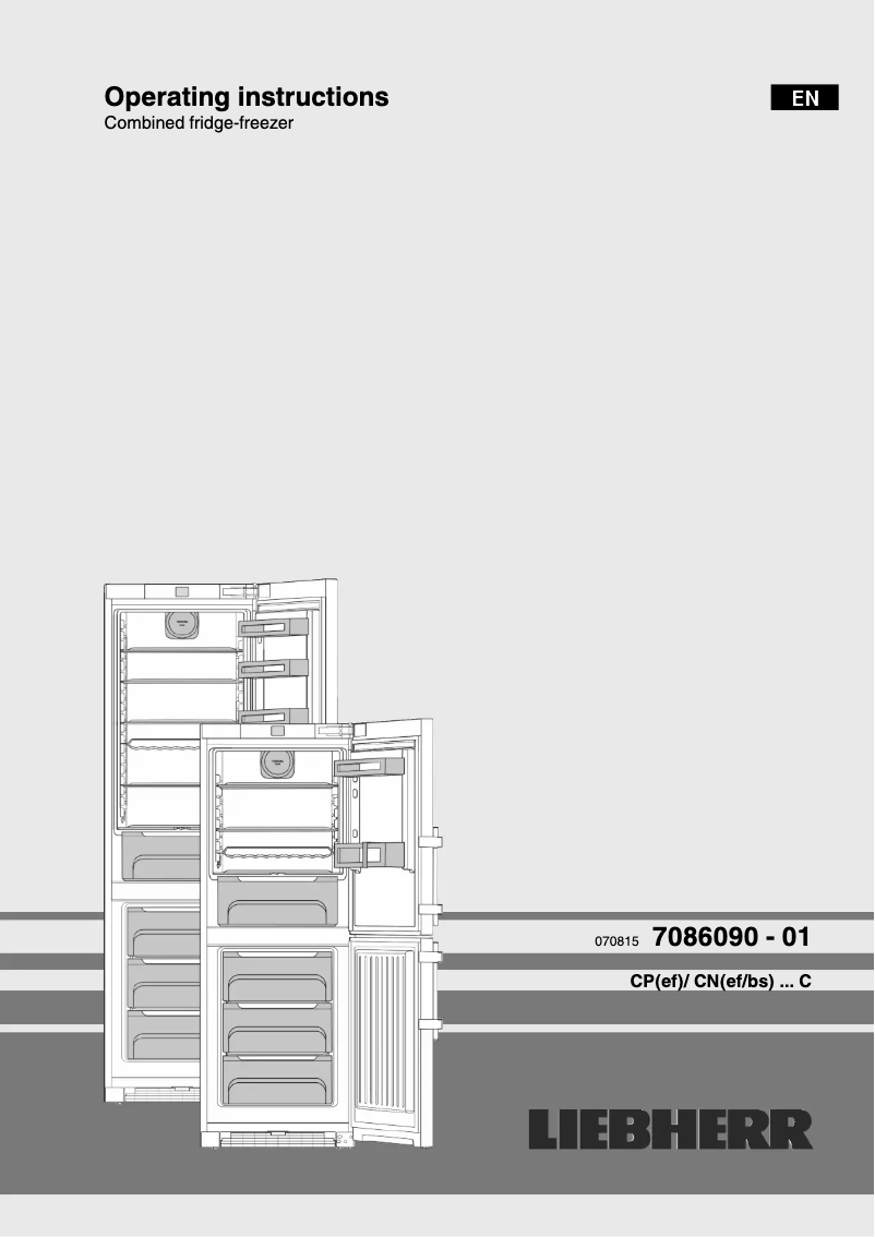 Page 1 de la notice Manuel utilisateur Liebherr CP 4815 Comfort