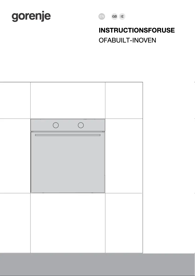 Página 1 del manual Manual de usuario Gorenje BOS6737E06B