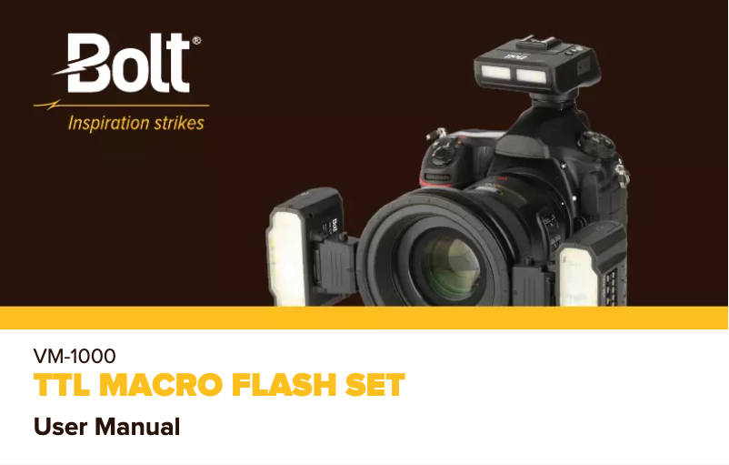 Page 1 de la notice Manuel utilisateur Bolt VM-1010