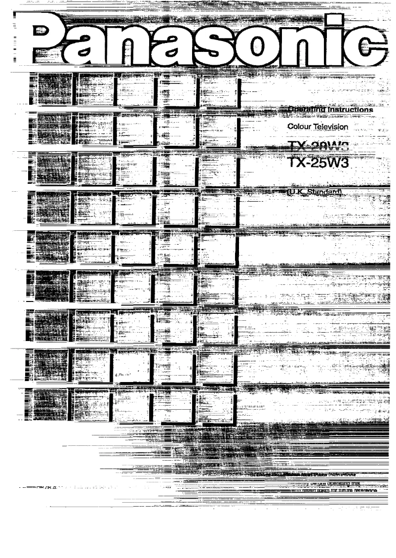 Page 1 de la notice Manuel utilisateur Panasonic TX-25W3