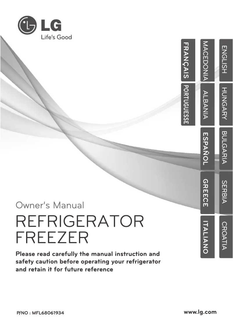 Page 1 de la notice Manuel utilisateur LG GTB382PZCL